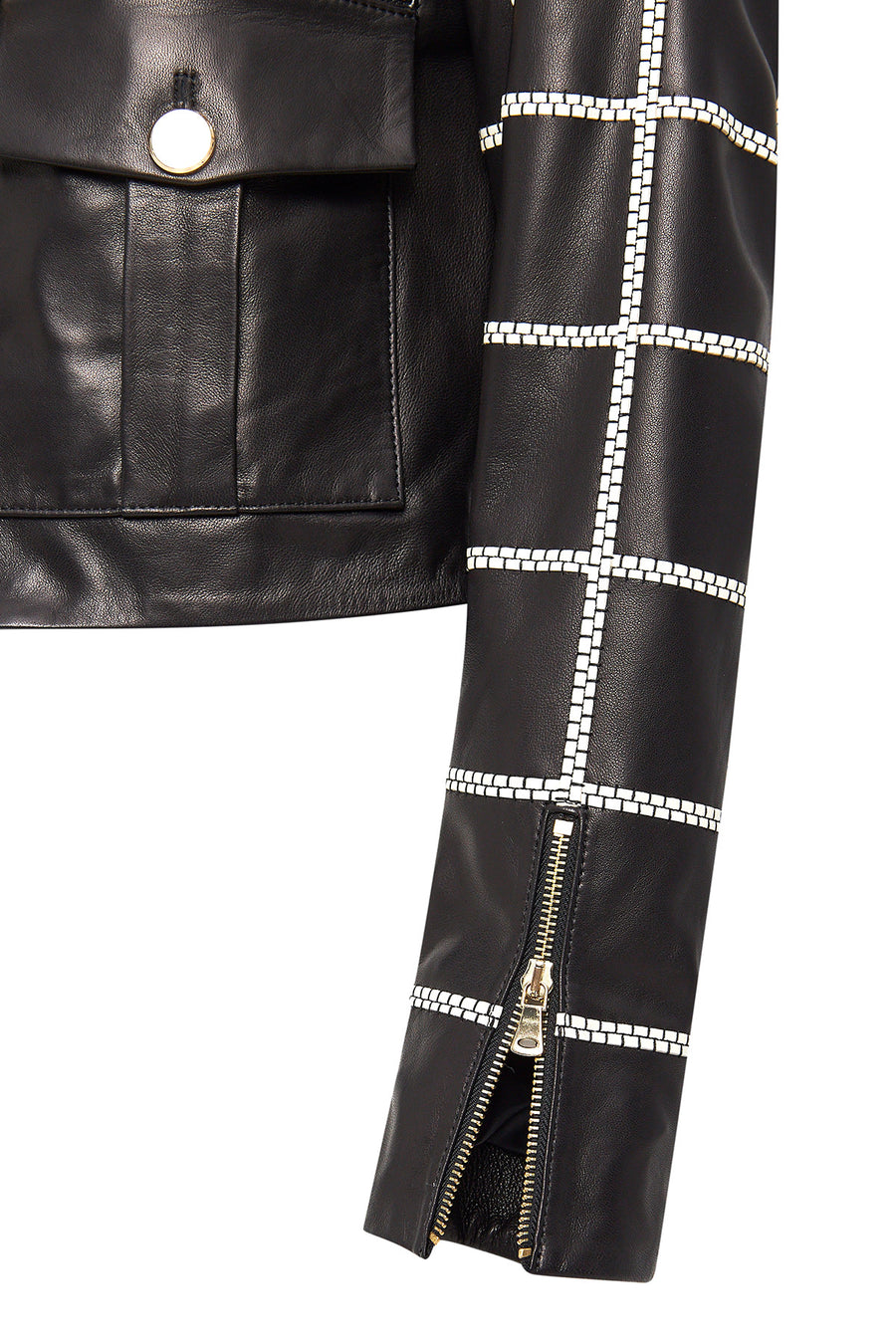 Capri Women's Black Short Leather Jacket