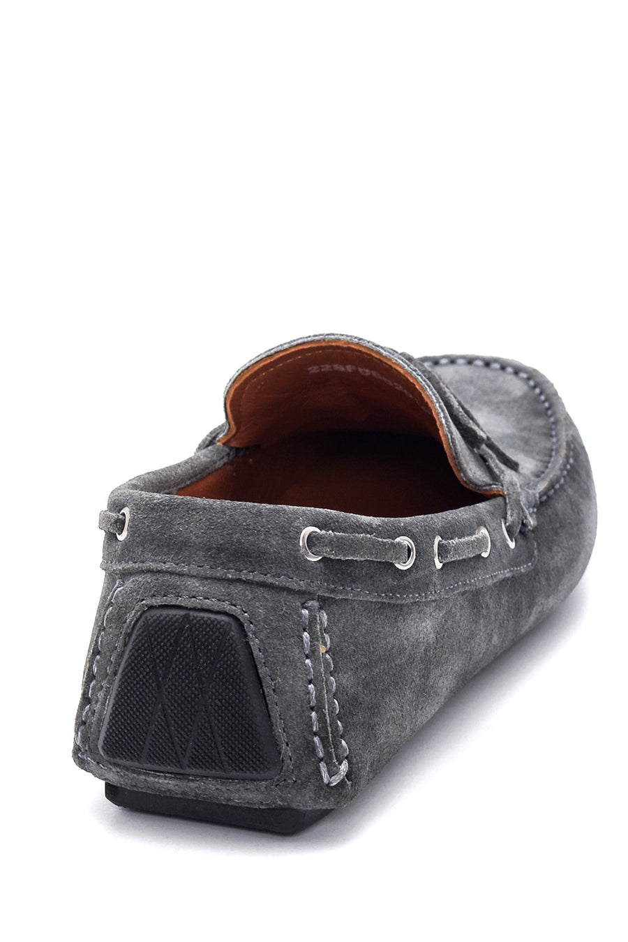 Erkek Gri Süet Deri Casual Loafer