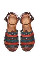 Women's Leather Bodrum Sandals | Derimod