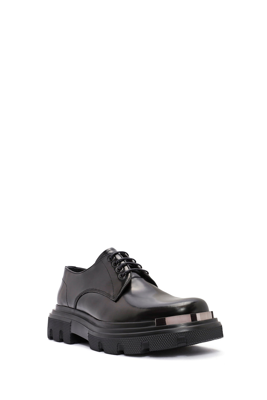 Men's Black Lace-up Leather Casual Shoes