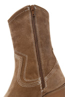 Women's Suede Leather Cowboy Boots | Derimod