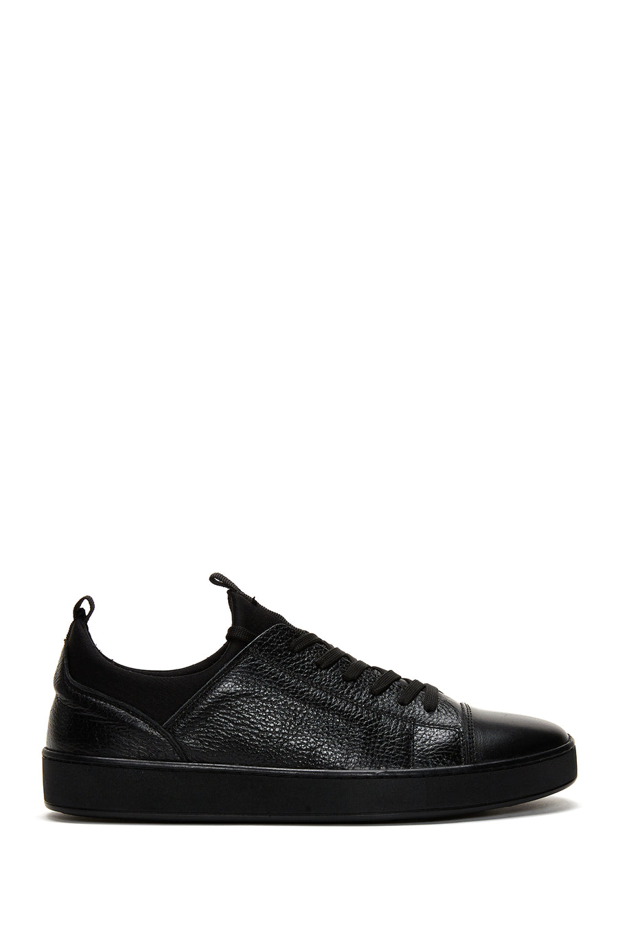 Men's Black Leather Sneaker 23WFD6302FT | Derimod