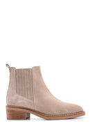 Women's Suede Leather Heeled Boots | Derimod