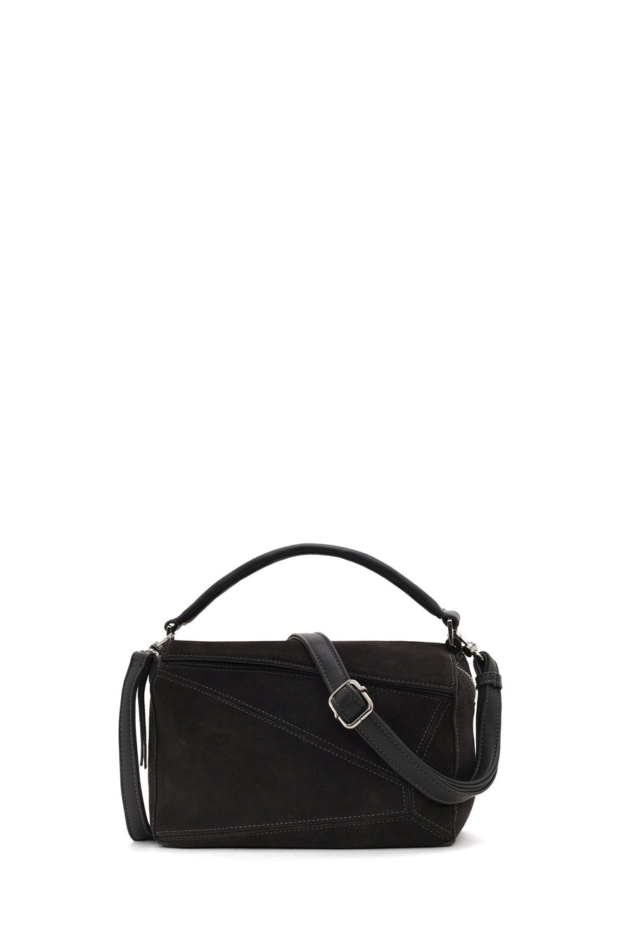 Woman Gray Long-Strap Suede Crossbody Bag AB100008KS | Derimod