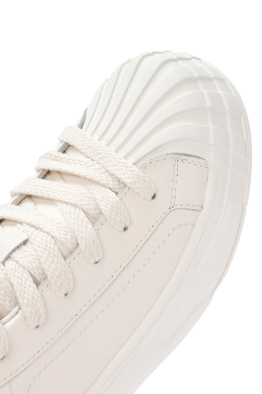 Erkek Beyaz Bağcıklı Deri Sneaker