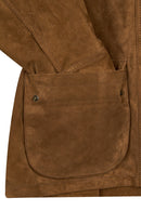 Freedom Woman Camel Oversize Suede Leather Jacket | Derimod