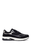 Erkek Siyah Kalın Tabanlı Bağcıklı Sneaker | Derimod