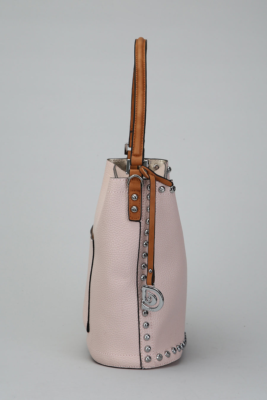Women's Shoulder Bag with Staple Detail
