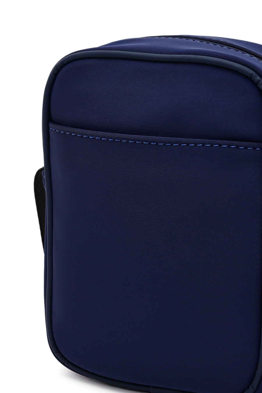 Men's Navy Blue Mini Fabric Messenger Bag