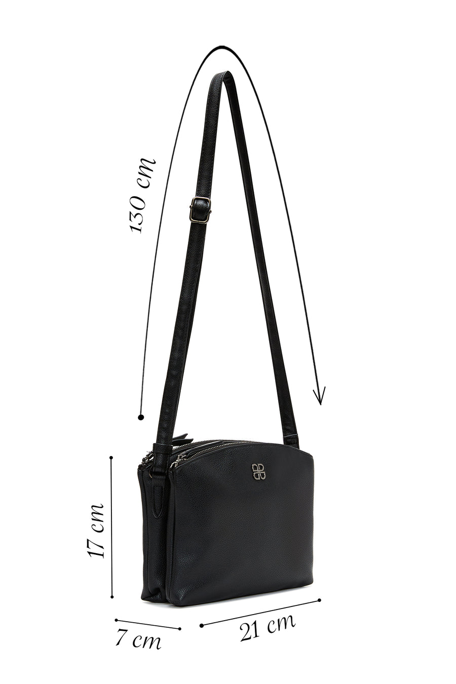 Women's Black Crossbody Bag