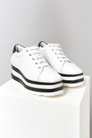 High-Sole Women's Leather Sports Shoes | Derimod