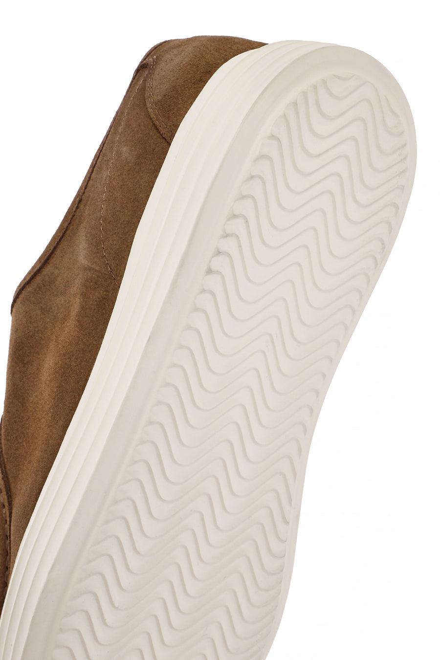 Men's Brown Lace-Up Suede Leather Casual Shoes