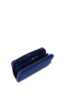 Geox Women's Navy Blue Leather Wallet | Derimod
