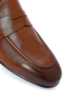 Erkek Taba Deri Loafer | Derimod