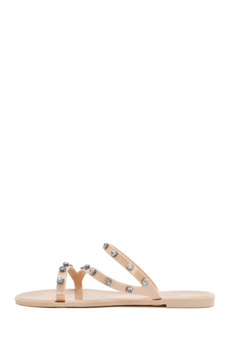 Women's Beige Jelly Stone Slippers
