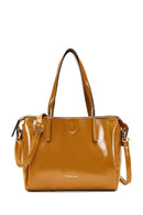 Women's Taba Patent Leather Classic Shoulder Bag | Derimod