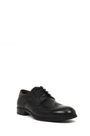 Men's Black Laced Leather Classic Shoes | Derimod