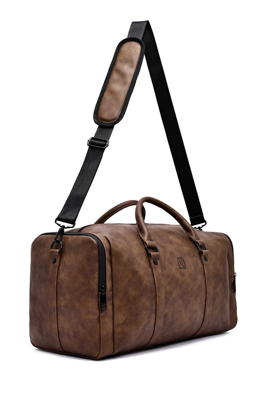 Men's Brown Long Strap Travel Bag
