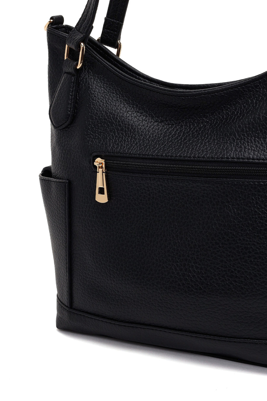 Woman Black Long-Strap Shoulder Bag