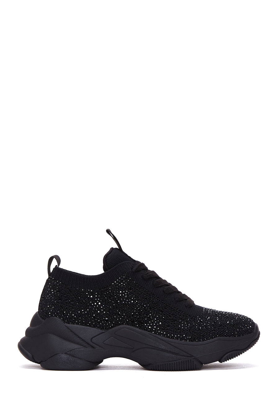 Women's Black Stone Thick Soled Sneaker 22WFD43116F | Derimod