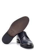 Men's Navy Blue Leather Classic Shoes | Derimod