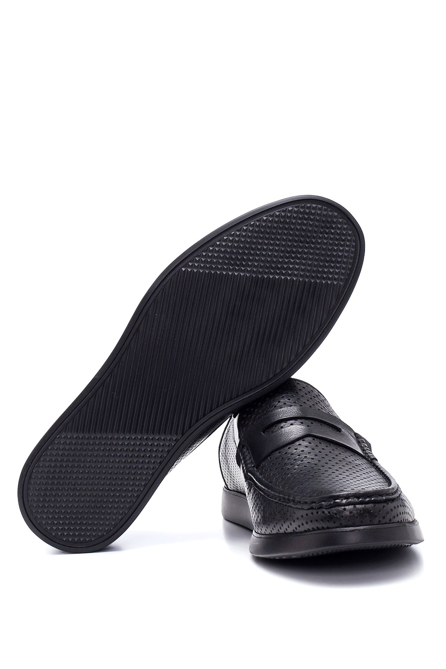 Erkek Deri Baskılı Loafer