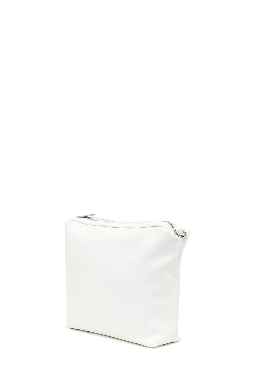 Woman White Long-Strap Printed Shoulder Bag