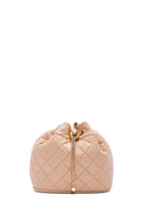Women's Beige Long Strap Quilted Crossbody Bag | Derimod