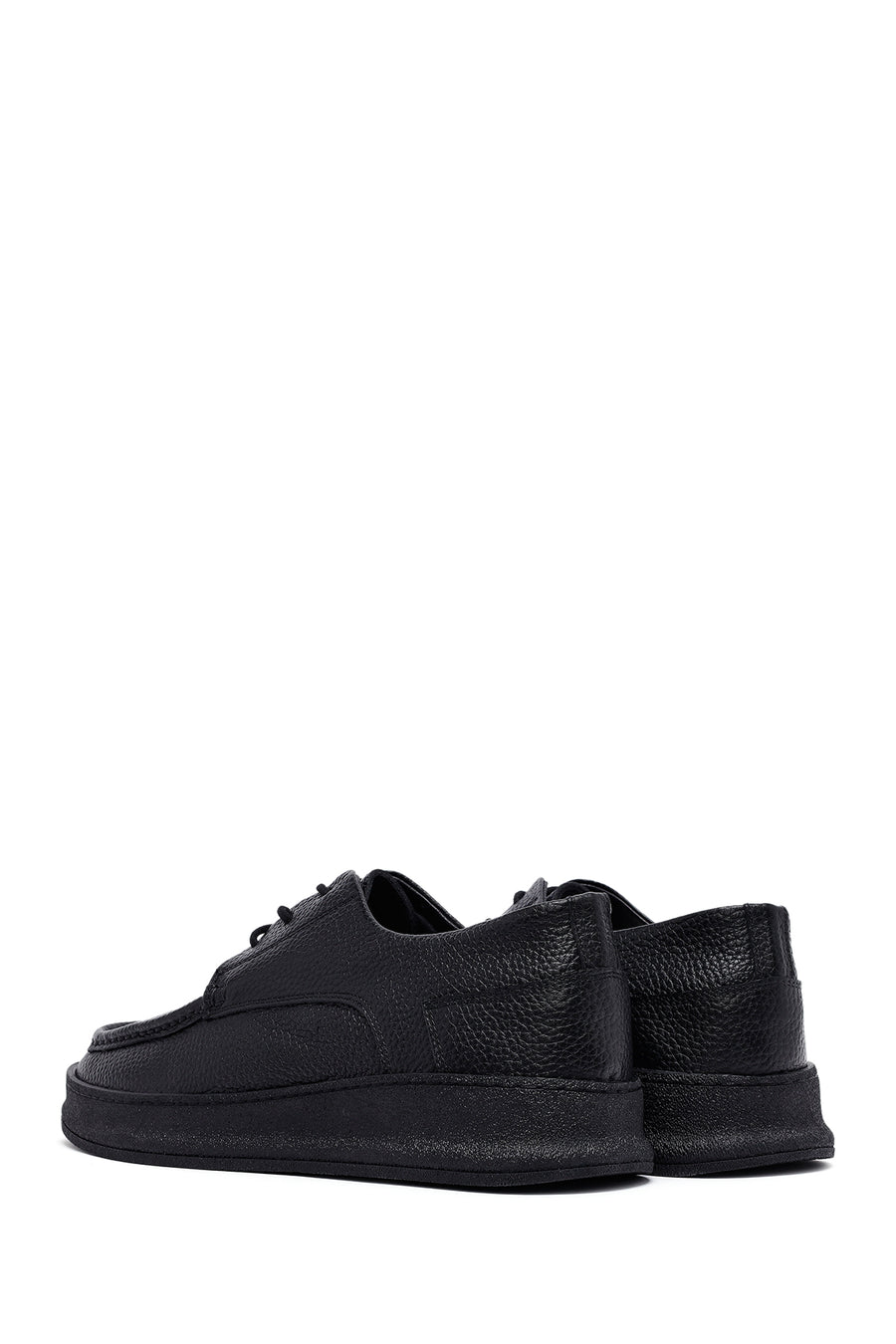 Men's Black Lace Up Leather Casual Shoes