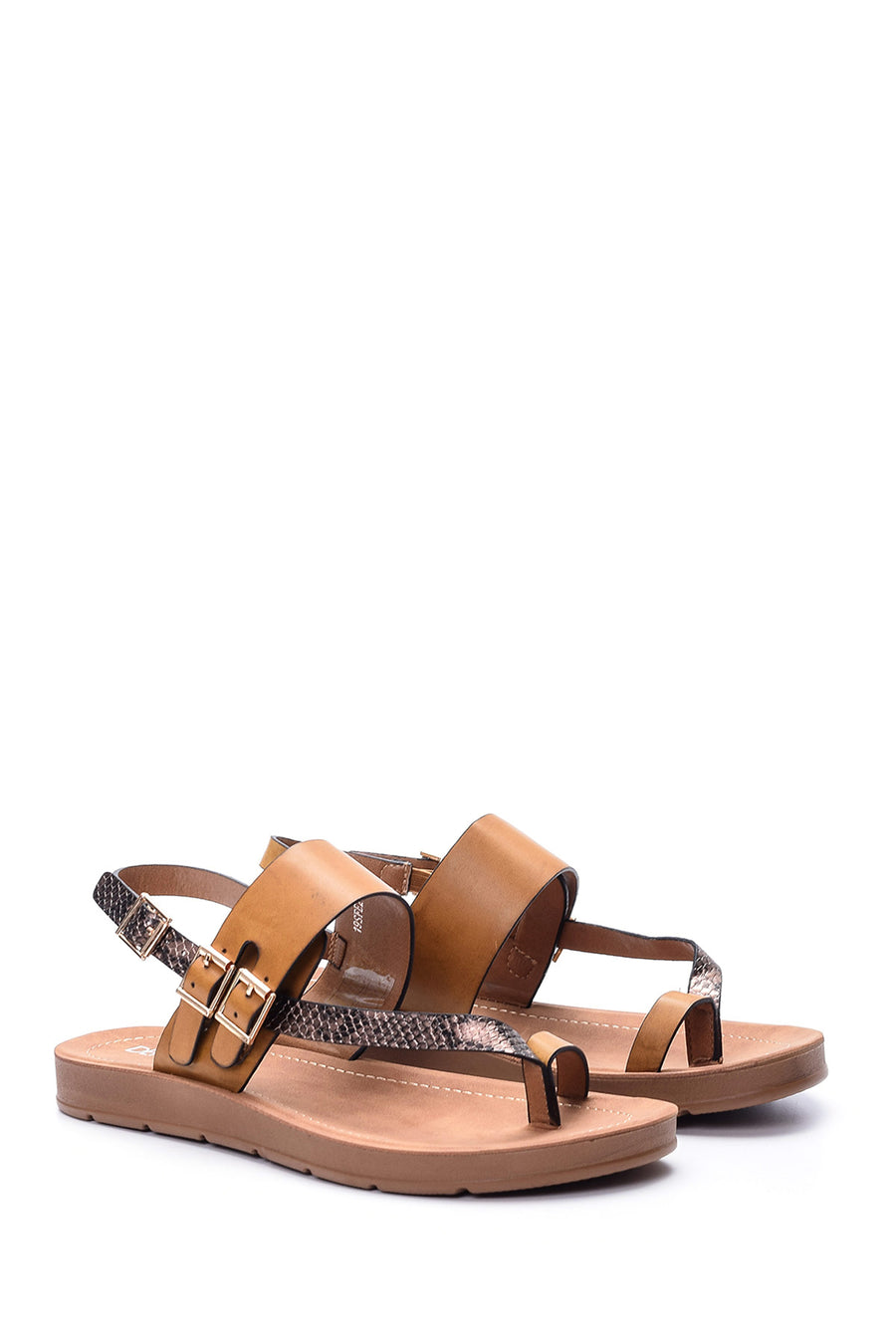 Women's Crocodile Detailed Sandals