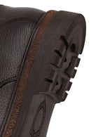 Male Brown Lace-up Leather Casual Boots | Derimod