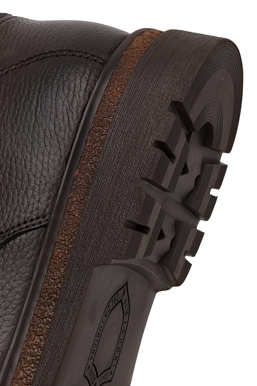 Male Brown Lace-up Leather Casual Boots