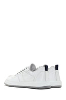 Men's White Lace-up Leather Sneaker | Derimod