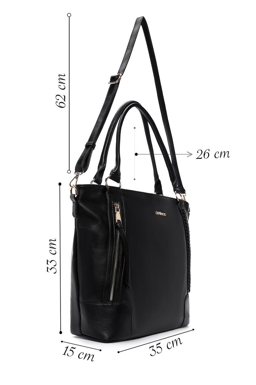 Women's Black Shoulder Bag