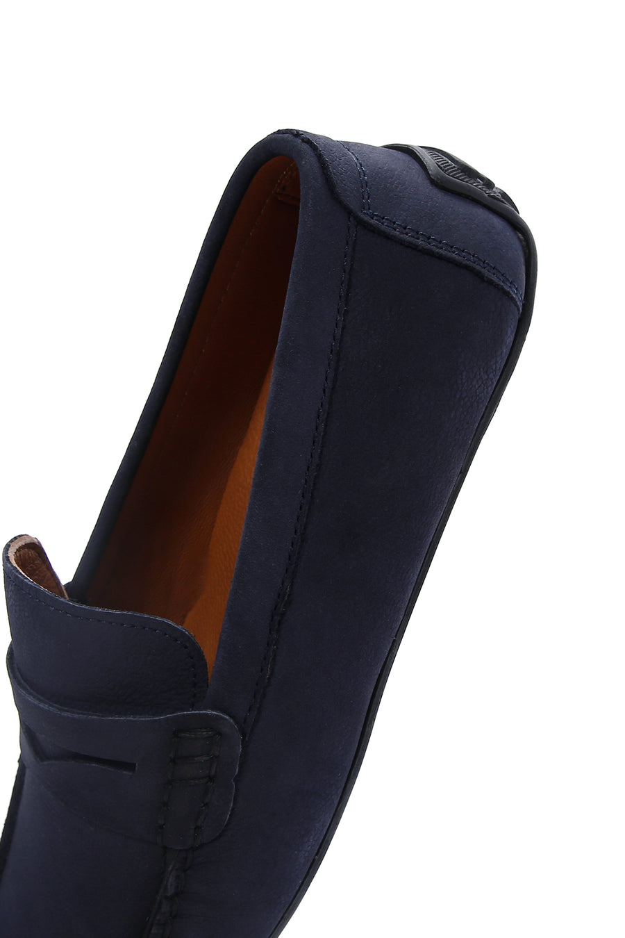 Erkek Lacivert Nubuk Deri Casual Loafer