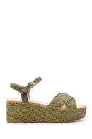 Women's Straw Detailed Sandals | Derimod