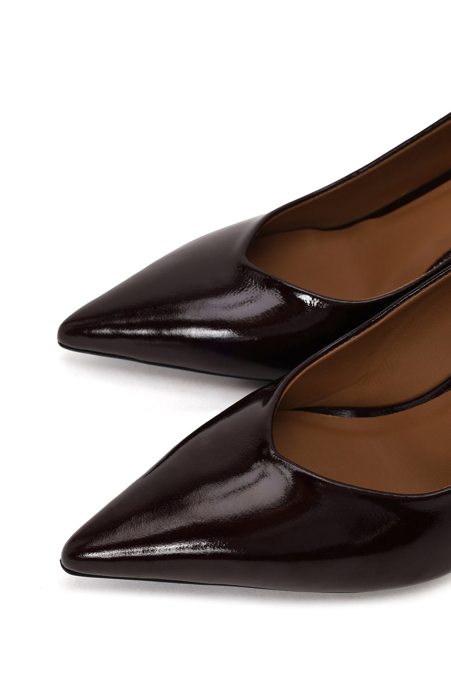 Kadın Bordo İnce Topuklu Rugan Deri Stiletto