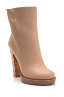 Women's Heeled Leather Boots | Derimod