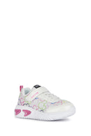 Geox Girl White Assister Strap Leather Sneaker | Derimod