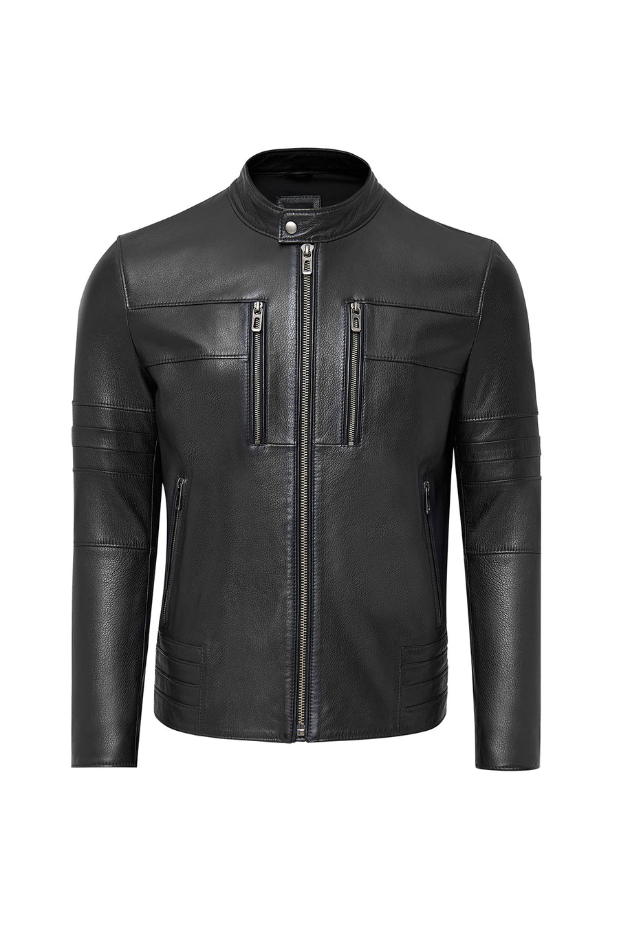 Howard Men's Black Leather Jacket 24WGF6555CY | Derimod