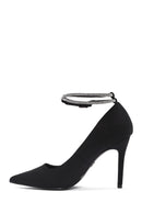 Women's Black Ankle Strap Stiletto Heel | Derimod