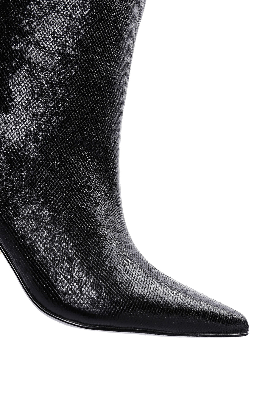 Women's Black Thin Heeled Boots