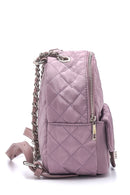 Women's Square Pattern Backpack | Derimod