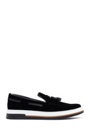 
Men's Black Suede Leather Tassel Casual Loafer
 | Derimod