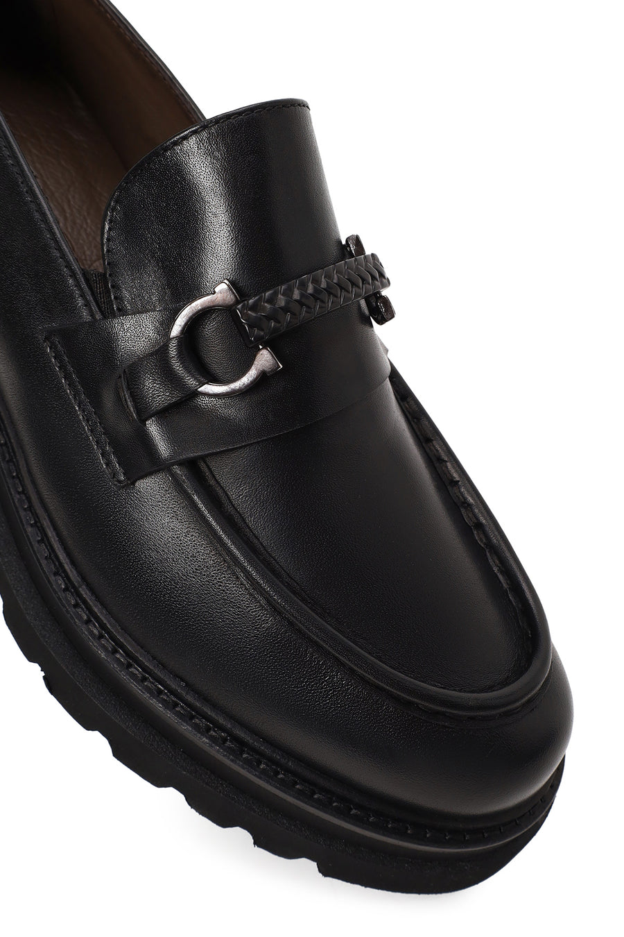 Male Black Leather Casual Loafer