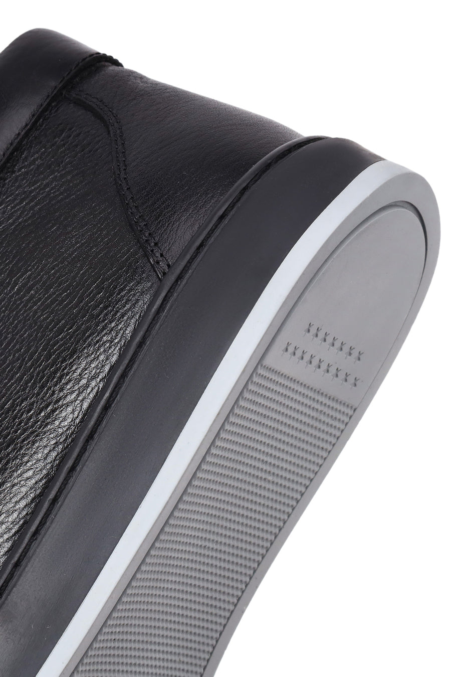 Men's Black Leather Sports Boots