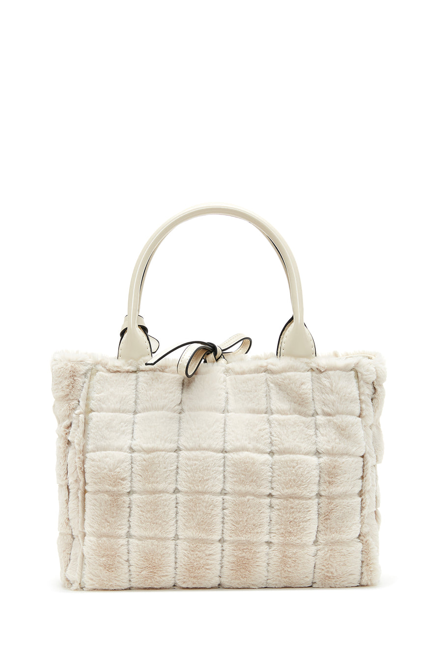 Women's Beige Plush Handbag