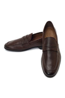 Men's Brown Leather Classic Loafer | Derimod