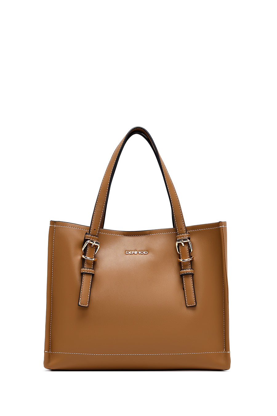 Woman Tan Long Strap Shoulder Bag