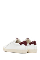 Women's White Lace-Up Leather Sneaker | Derimod